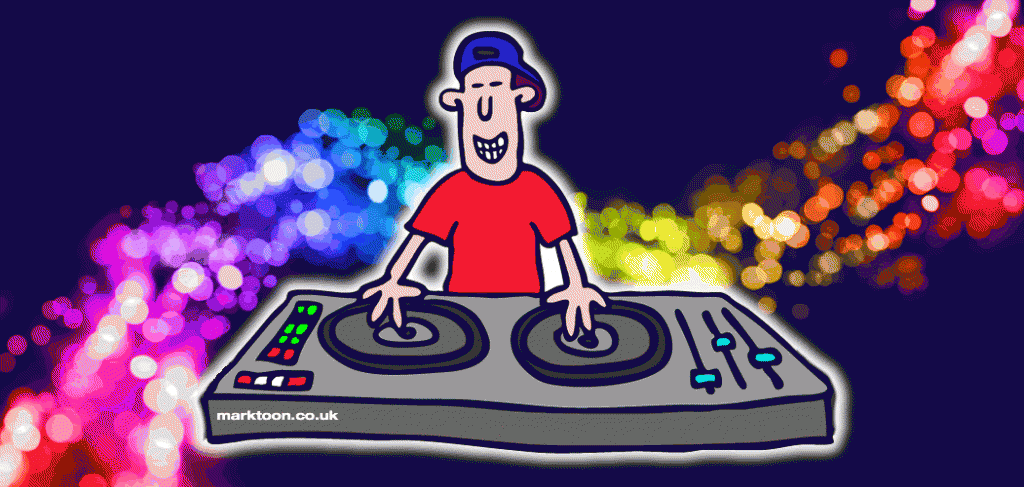 DJ cartoon