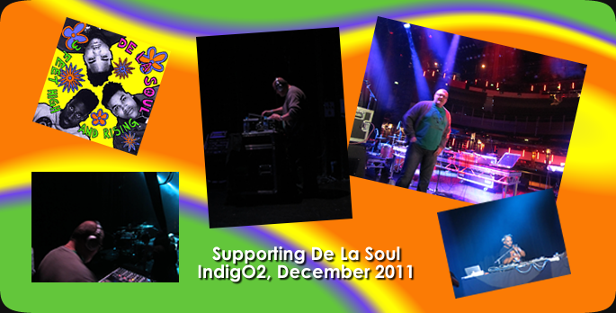DJ Ian Scott at indigO2, December 2011...with De La Soul!